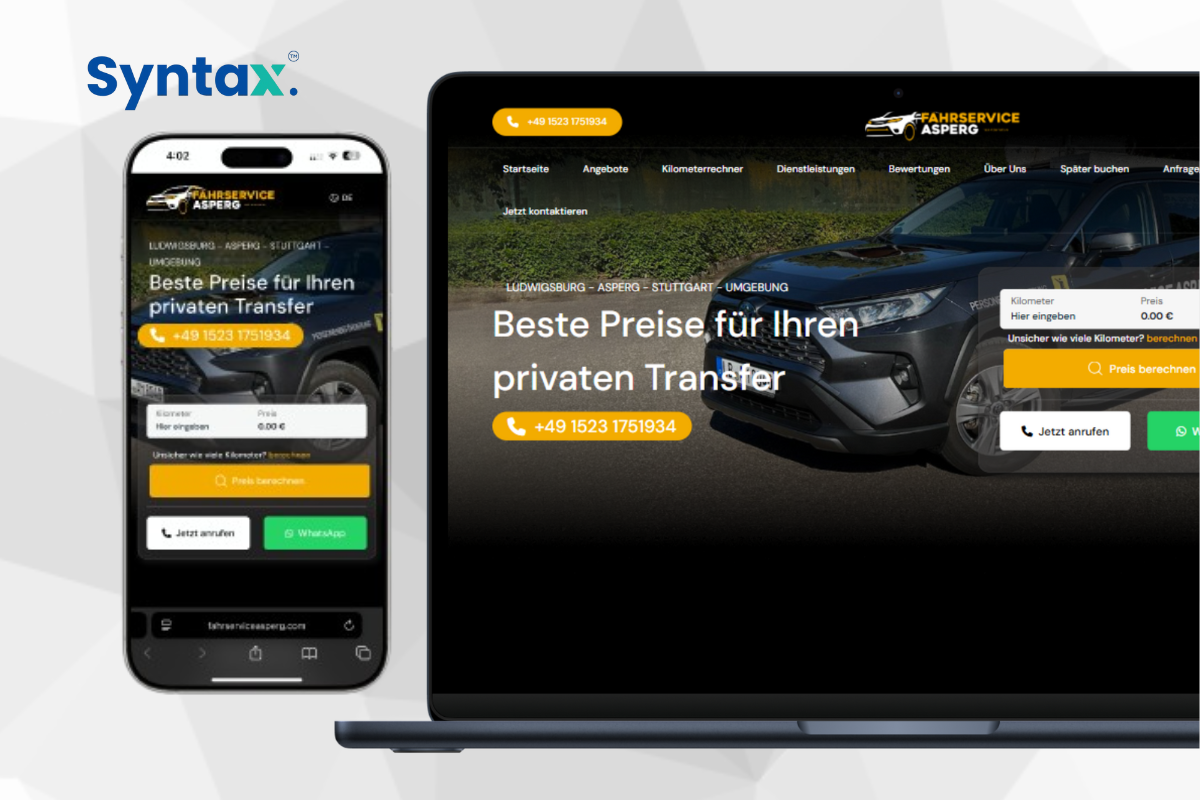 Fahrservice Asperg – On-Demand Taxi & Special Transport Service