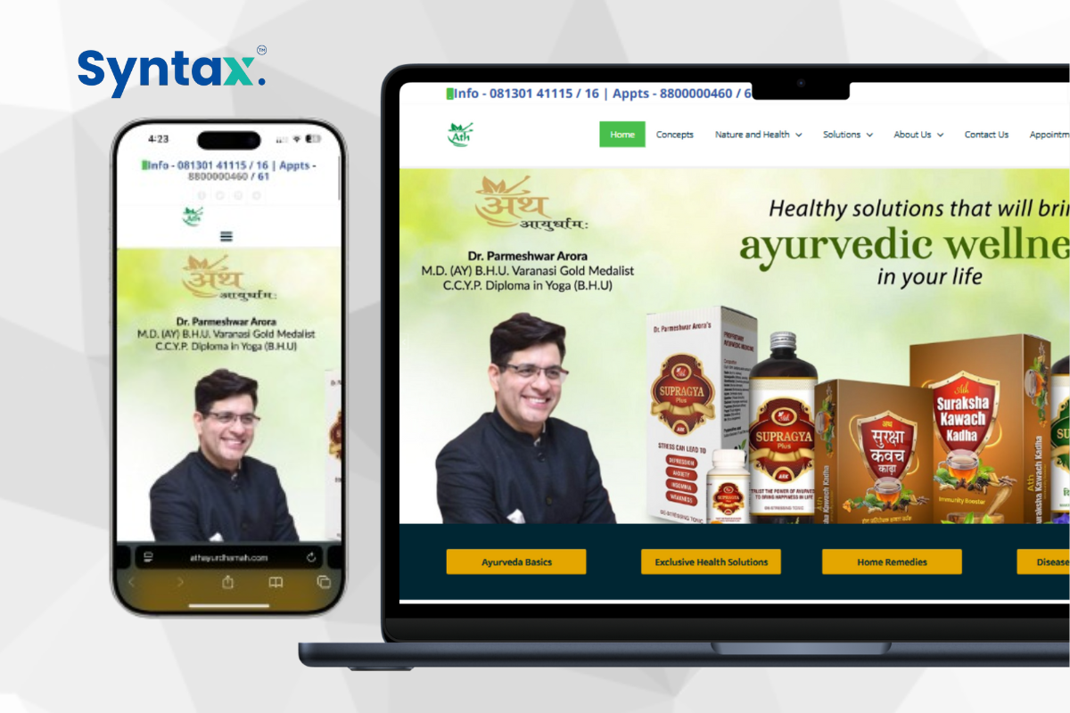 Ath Ayurdhamah – Ayurvedic Health & Wellness Platform