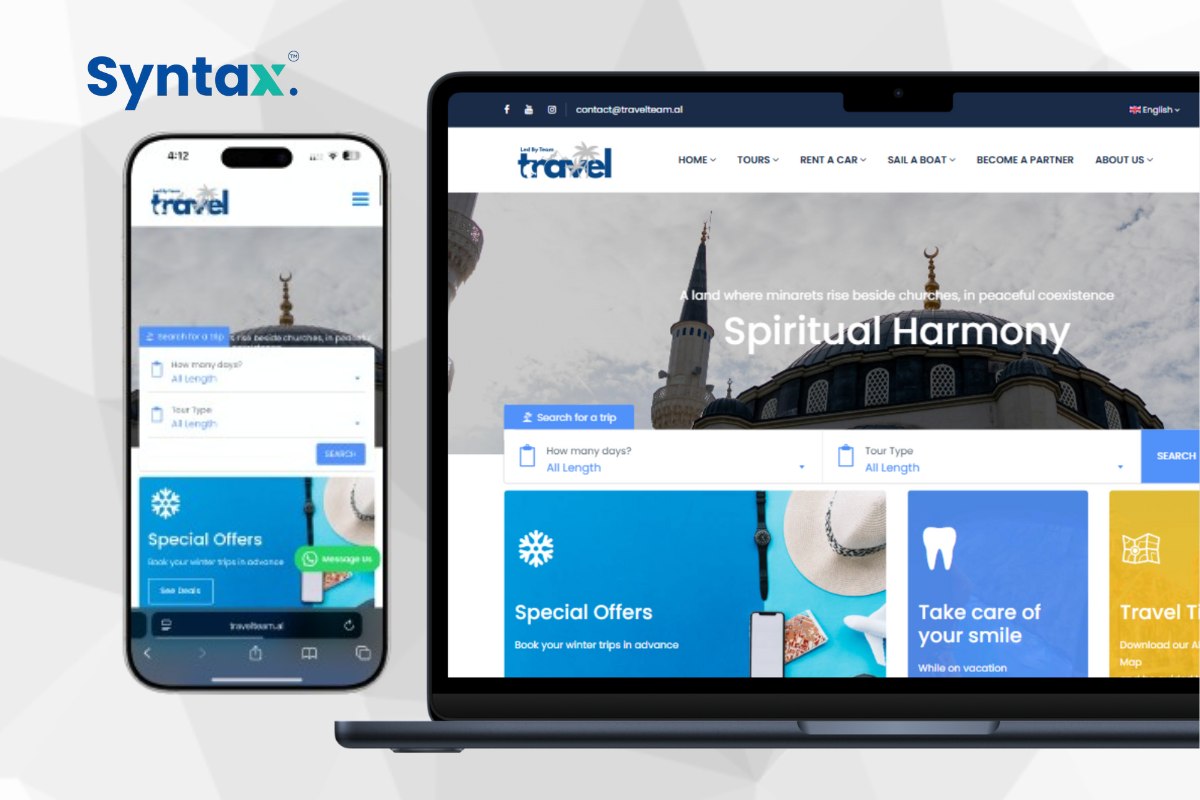 Travel Team Albania – Travel & Tourism Booking Platform